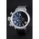 U-Boat 1001 White On Black Dial Stainless Steel Case Rubber Bracelet  622706
