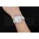 Cartier Ronde Second Time Zone White Dial Stainless Steel Case With Diamonds White Leather Strap  622803