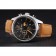 Bell and Ross BR126 Flyback Black Dial Silver Case Gold Numerals Brown Suede Leather Strap