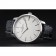 Swiss Vacheron Constantin Patrimony White Dial Silver Case Black Leather Bracelet 1454157