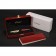 Cartier Gold Rimmed Gold Wave Pattern Upper Body Red Ballpoint Pen  622771