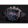Tag Heuer Monaco Calibre 36 Blue And Red Dial Stripes Dial Black Leather Strap 622272
