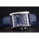 Cartier Tank MC Blue Dial Stainless Steel Case Blue Leather Bracelet  622691