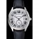 Cartier Drive De Cartier White Dial Silver Case Black Leather Bracelet 1454209