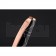 Christian Dior Gold Rimmed Silver Pattern Black Ballpoint Pen  622733