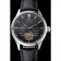 Patek Philippe Day Date Tourbillon Black Dial Stainless Steel Case Black Leather Strap  622839