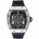 Richard Mille Tourbillion Spider RM 19-01 Silver Case Black Rubber Bracelet  1454256