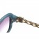 Cartier Panthere Decor Black And Blue Frame Sunglasses 308260