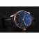 Swiss IWC Portuguese Black Dial Gold Case Black Leather Bracelet 1453918