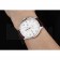 IWC Portugieser Chronograph White Dial Steel Hands And Numerals Steel Case With Diamonds Brown Leather Strap