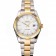 Swiss Rolex Datejust White Dial Stainless Steel Case Two Tone Gold Bracelet