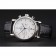 Omega Seamaster Vintage Chronograph White Dial Diamond Hour Marks Stainless Steel Case Black Leather Strap