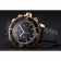 Swiss Blancpain Fifty Fathoms Flyback Chronograph Black Dial Black Bezel Rose Gold Case Black Canvas Strap