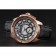 Cartier Calibre De Cartier Small Seconds Black And White Dial Rose Gold Case Black Leather Strap