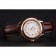 Omega De Ville Prestige Ladies White Dial Rose Gold Case Brown Leather Strap