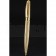 Christian Dior Vertically Grooved Gold Ballpoint Pen  622747