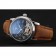 Patek Philippe Grand Complications GMT Moonphase Tourbillon Black Dial Stainless Steel Case Brown Suede Leather Strap 1453822