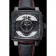 Tag Heuer Monaco Black-Red Perforated Leather Strap Black Dial 80309