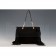 Saint Laurent Monogram Fringe Suede Chain Strap Tote Black