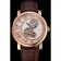 Cartier Rotonde De Cartier Flying Tourbillon White Dial Rose Gold Numerals Rose Gold Case Brown Leather Strap