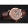 Swiss Piaget Altiplano Rose Gold Skeleton Dial With Diamonds Rose Gold Case Brown Leather Strap