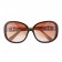 Hermes Oversized Round Frame Beige Sunglasses 308098