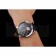 Patek Philippe Chronograph Black Dial Stainless Steel Case Black Leather Strap