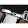 Cartier Tank MC White Dial Stainless Steel Case Black Leather Bracelet  622689