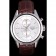 Tag Heuer SLR Brushed Stainless Steel Case Silver Dial Brown Leather Strap