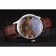 Omega Swiss DeVille Stainless Steel Bezel Brown Leather Strap 7619