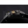Porsche Design Indicator Black Dial Gold Numerals Black PVD Case Black Rubber Strap