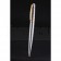 Christian Dior Gold Rimmed Fully Monogramed Silver Ballpoint Pen  622738