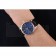 Rolex Cellini Blue Dial Gold Bezel Stainless Steel Case Black Leather Strap  622841