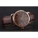 Cartier Ronde Solo Brown Dial Rose Gold Case Brown Leather Strap