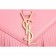 Saint Laurent Medium Fringed Suede Leather Satchel Pink