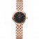Omega De Ville Prestige No Date Black Dial With Diamonds Rose Gold Case And Bracelet