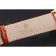 Swiss Rolex Cellini Gold Dial Blue Markings Gold Case Light Brown Leather Strap