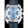 Tag Heuer Monaco 24 Calibre 36 Chronograph Blue And Grey Stripes Dial Blue Leather Strap 622273