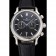 Patek Philippe Chronograph Black Dial Stainless Steel Case Black Leather Strap