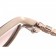 Hermes Large Oversized Beige Frame Sunglasses with Metallic Logo 308102