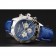Breitling Chronomat Patrouille De France Blue Dial Stainless Steel Case Blue Leather Strap
