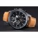 Bell and Ross BR126 Flyback Black Dial Black Case Brown Suede Leather Strap