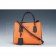 Prada Medium Bicolor Orange And Black Leather Satchel  18927300
