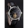 Patek Philippe Complications Moonphase Tourbillon Black Dial Stainless Steel Case Black Leather Strap