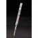 MontBlanc Silver Tip And Rim Blue Ballpoint Pen With MB Engraving