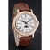 Patek Philippe Perpetual Calendar Retrograde Date White Dial Engraved Rose Gold Case Brown Leather Bracelet 1454148