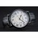 Cartier Rotonde White Dial Black Case Black Leather Bracelet 1454220