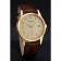 Patek Philippe Calatrava Gold Dial Gold Case Brown Leather Strap  622846