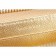 Prada Saffiano Leather Zip Around Small Gold Wallet