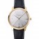 Swiss Vacheron Constantin Patrimony White Dial Gold Case Black Leather Bracelet  1454177